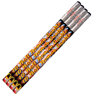 10 Ball Roman Candle 4 pack